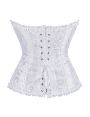 Black Sexy Embroidered Zippered Palace Style Corset