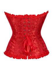 Black Sexy Embroidered Zippered Palace Style Corset