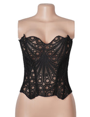 Sexy Hollow Lace-up Court-style Corset for Women