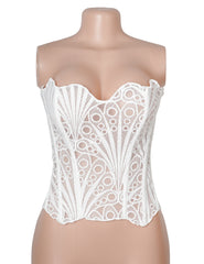 Sexy Hollow Lace-up Court-style Corset for Women
