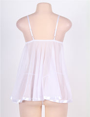 Rhinestone Lace See Through Sexy Nightdress Multi Color Women Lingerie Sleepwear