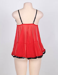 Rhinestone Lace See Through Sexy Nightdress Multi Color Women Lingerie Sleepwear