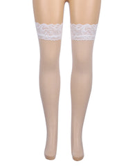 Fishnets Thigh High Stockings Silicone Lace Top Stay Up Sheer Hosiery
