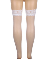 Fishnets Thigh High Stockings Silicone Lace Top Stay Up Sheer Hosiery