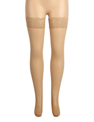 Fishnets Thigh High Stockings Silicone Lace Top Stay Up Sheer Hosiery