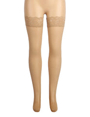 Fishnets Thigh High Stockings Silicone Lace Top Stay Up Sheer Hosiery