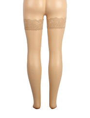 Fishnets Thigh High Stockings Silicone Lace Top Stay Up Sheer Hosiery