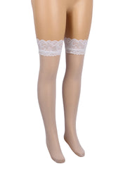 Lace Thigh-High Stockings with Silicone Grip