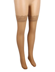 Lace Thigh-High Stockings with Silicone Grip