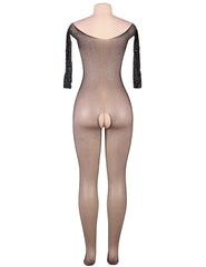 Fishnet Diamonds Long Sleeve Bodystocking