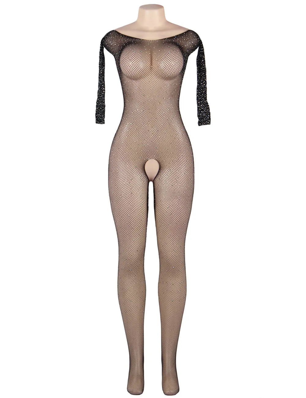 Fishnet Diamonds Long Sleeve Bodystocking