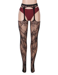 Sexy Floral Fishnet Pantyhose Tights