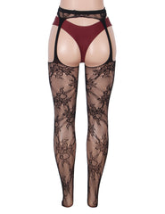 Sexy Floral Fishnet Pantyhose Tights