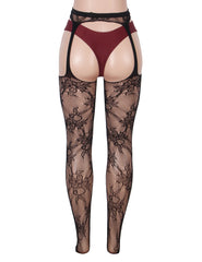 Sexy Floral Fishnet Pantyhose Tights