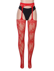 Sexy Floral Fishnet Pantyhose Tights