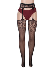 Sexy Jacquard Fishnet Pantyhose Tights