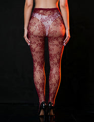 Sexy Vine Flower Fishnet Pantyhose