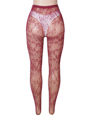 Sexy Vine Flower Fishnet Pantyhose