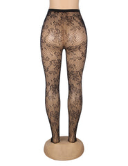 Sexy Vine Flower Fishnet Pantyhose