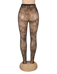 Sexy Vine Flower Fishnet Pantyhose