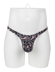 Sexy Zebra Print Men's Thong Underwear