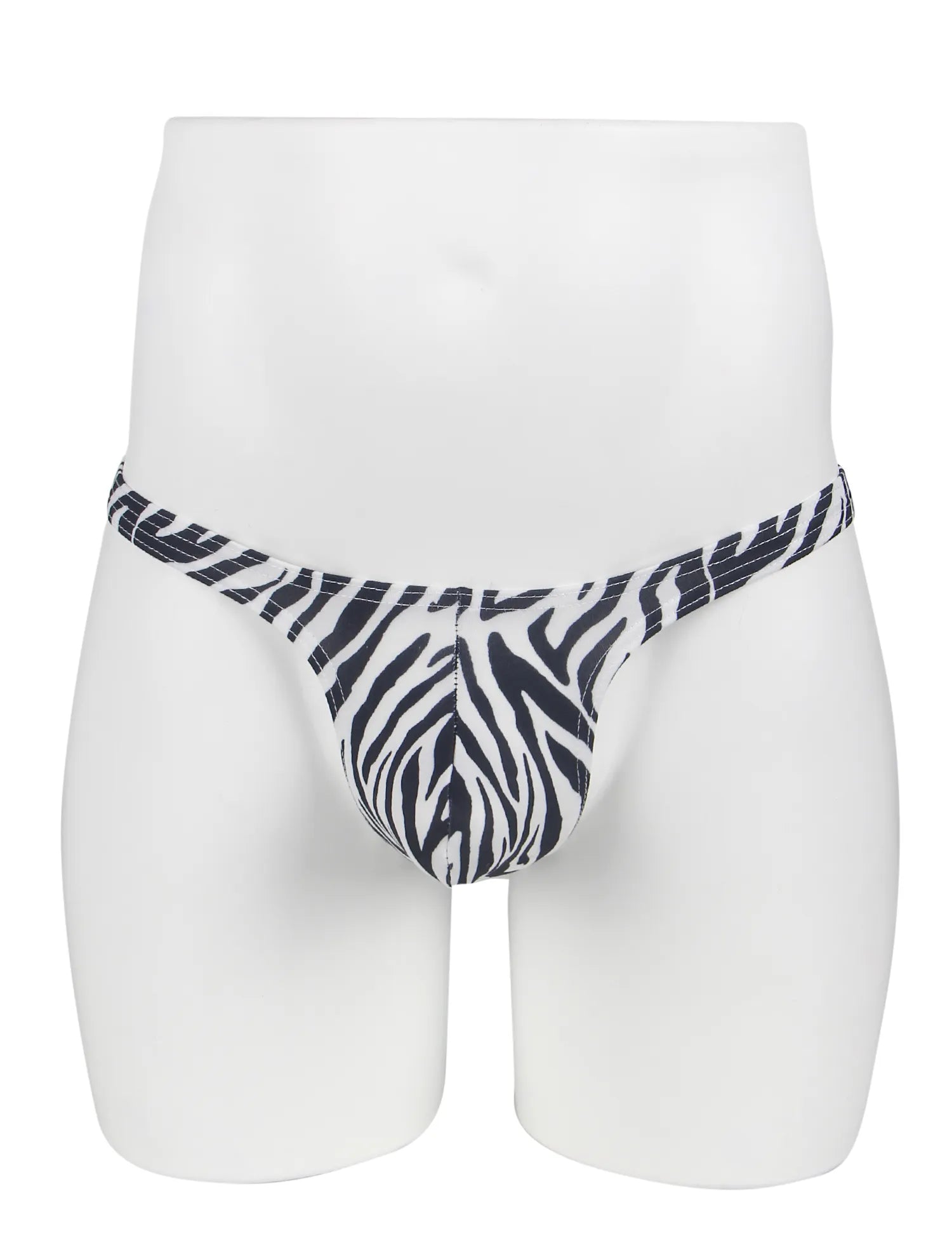 Sexy Zebra Print Men's Thong Underwear