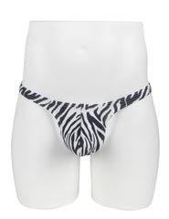 Sexy Zebra Print Men's Thong Underwear