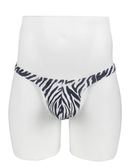 Sexy Zebra Print Men's Thong Underwear