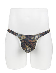 Sexy Zebra Print Men's Thong Underwear