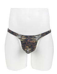 Sexy Zebra Print Men's Thong Underwear