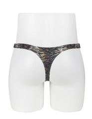 Sexy Zebra Print Men's Thong Underwear