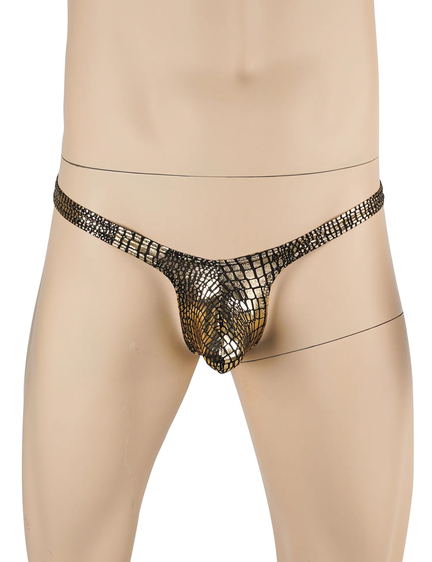 Sexy Zebra Print Men's Thong Underwear