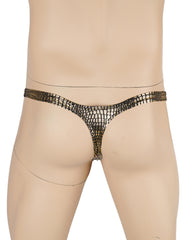 Sexy Zebra Print Men's Thong Underwear