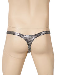 Sexy Zebra Print Men's Thong Underwear