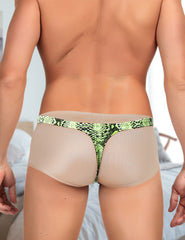 Sexy Zebra Print Men's Thong Underwear
