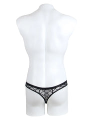 Black Sexy Diamond Mesh Men's Underwear