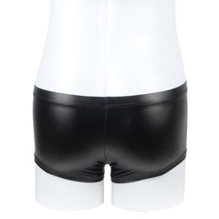 Black Leather Sexy Panty for Man