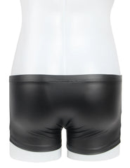 Sexy Faux Leather Men's Open-Crotch Briefs