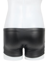 Sexy Faux Leather Men's Open-Crotch Briefs