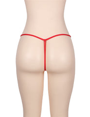 Delicate Crotchless Floral Lace String