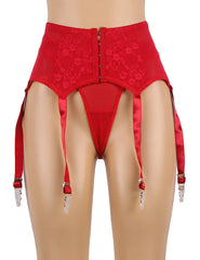 Sexy Lace Garter Five Hook and Eye Panty