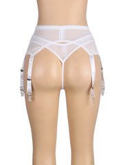 Sexy Lace Garter Five Hook and Eye Panty