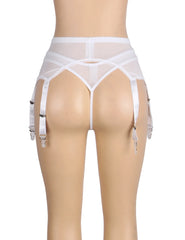 Sexy Lace Garter Five Hook and Eye Panty