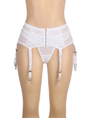 Sexy Lace Garter Five Hook and Eye Panty