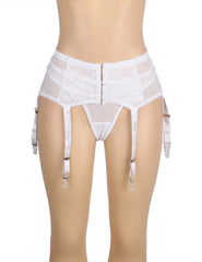 Sexy Lace Garter Five Hook and Eye Panty