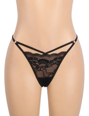 Sexy Lace Hollow Out Women Thong Underwear