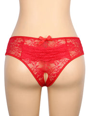 Sexy Lace Crotchless Panty