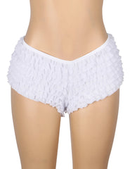 Mesh Ruffle Bow Cheeky Panty