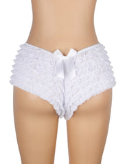 Mesh Ruffle Bow Cheeky Panty