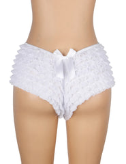 Mesh Ruffle Bow Cheeky Panty